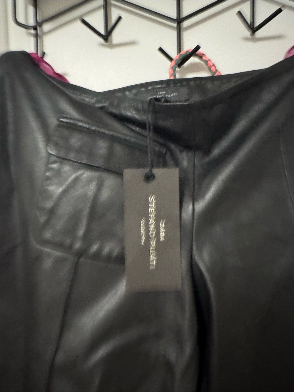 NWT ZARA x stefano pilati genuine leather pants - Picture 5 of 7